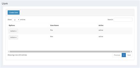 uom list istock  documentation
