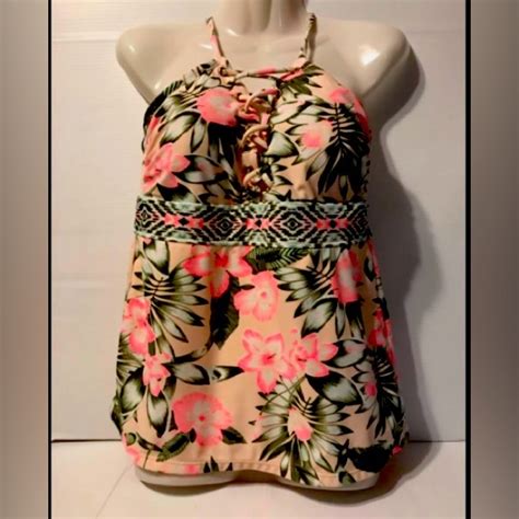 Swim Aztec And Floral Tankini Top Poshmark