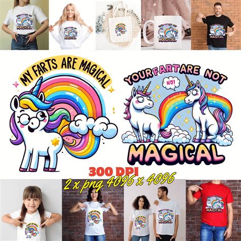 Porchz My Farts Are Magical Funny Couple Shirt Farting Unicorn Digital