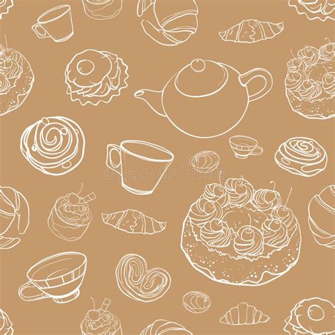 Baking Pattern Background Stock Illustrations 18897 Baking Pattern