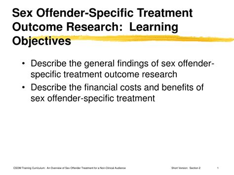 Ppt Sex Offender Specific Treatment Outcome Research Learning