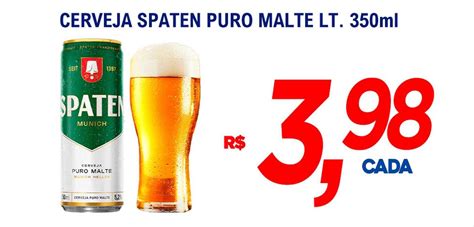 Cerveja Spaten Puro Malte Oferta Na Supermercados Bh