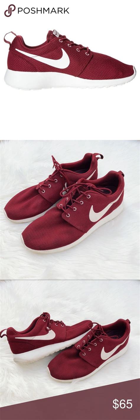 Nike Mens Roshe Running Shoe Maroon Maroon Nike Nike Shoes Maroon