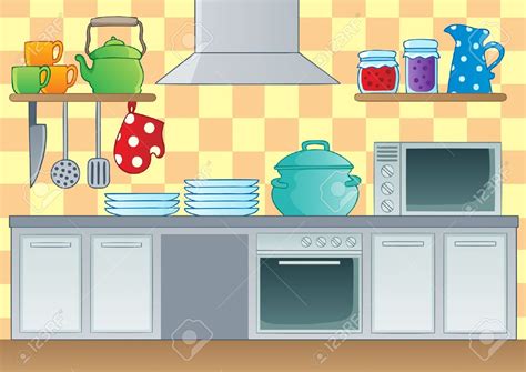 Kitchen Cartoon Drawing at PaintingValley.com | Explore collection of ...