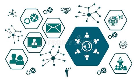 Concept Of Public Relations Stock Illustration Illustration Of