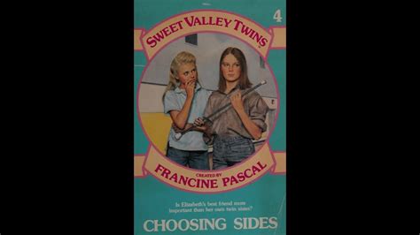 Sweet Valley Twins 4 Choosing Sides Book Review YouTube