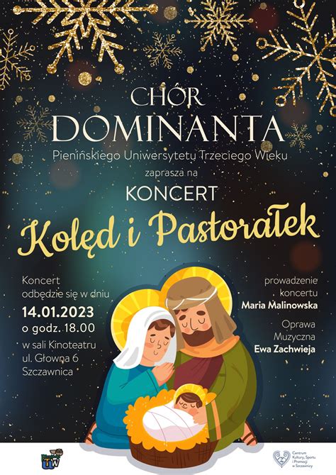 Zaproszenie na Koncert Kolęd i Pastorałek Pieniński Uniwesytet