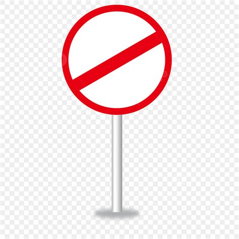 Prohibited Sign Clipart Vector Red Round Prohibition Sign Round Red