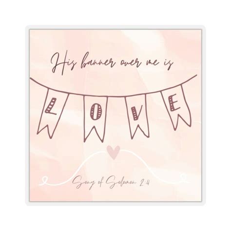 His Banner Over Me - Etsy