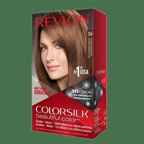 Revlon Colorsilk Sin Amoniaco 54 Castaño Claro Dorado Ancar 3