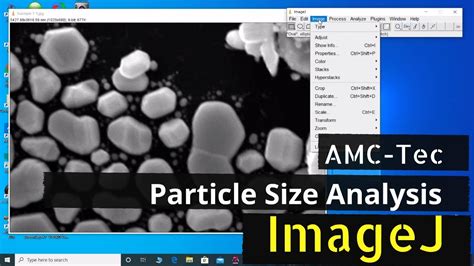 ImageJ Scanning Electron Microscope SEM Advanced Particle Size