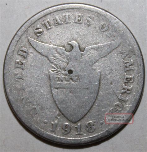 The Philippines U S Administration 5 Centavos Coin 1918 Km 164