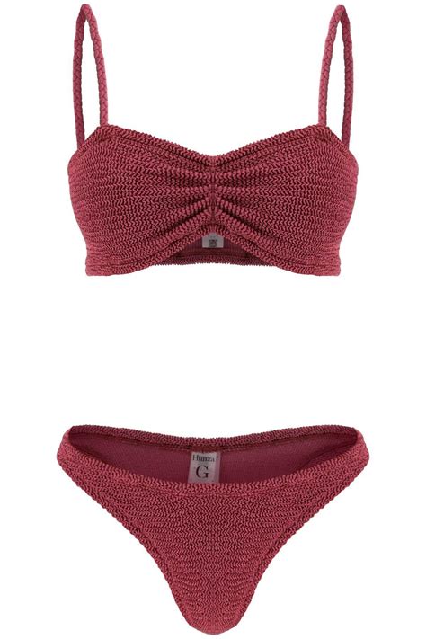Hunza G Aura Bikini Set Purple Editorialist