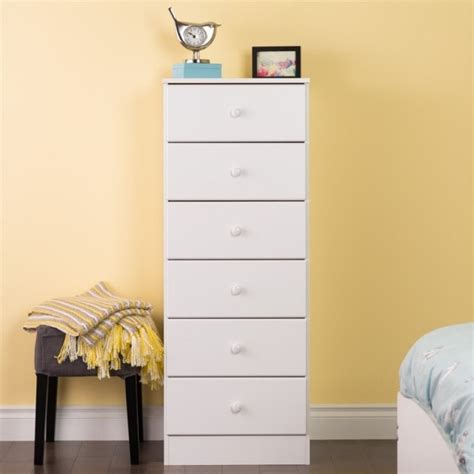Home Square 6 Drawer Wood Lingerie Chest Set In White Set Of 2 Transitional Dressers By