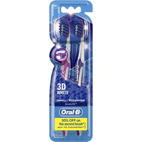Oral B 3d White Toothbrush Soft 2 Pack | Woolworths