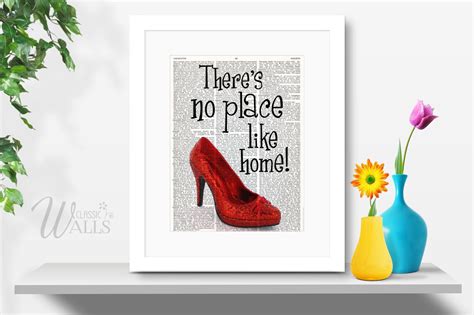 Theres No Place Like Home Wizard Of Oz Vintage