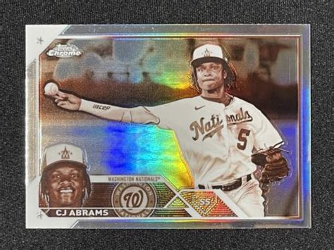 Topps Chrome Cj Abrams Sepia Refractor Mlb Nationals Ebay