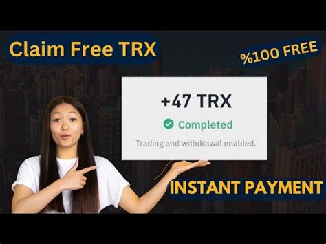 Claim Free Tron Trx Free Trx Every Single Minutes No Investment