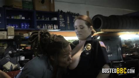 Libidinous Whore Busty Cop Pulls Her Big Tits Out Of Her Uniform To Put This BBC Hard Enough