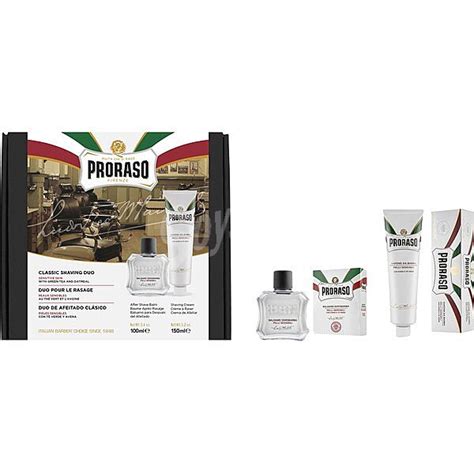 Proraso Pack Duo Pieles Sensibles Con Crema De Afeitar Linea Piel