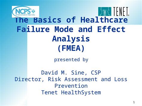 Ppt The Basics Of Healthcare Failure Mode And Effect Analysis Fmea