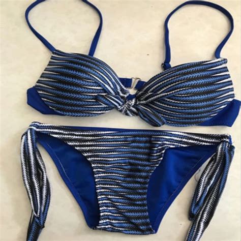 Las mujeres calientes de baño vendaje Bikini push up acolchado sujetador traje de baño