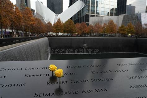 The National September 11 Memorial At Ground Zero In New York Editorial