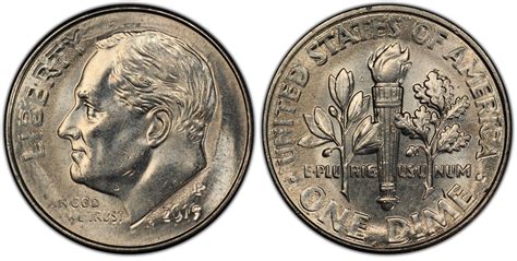 2015 P 10c Regular Strike Roosevelt Dime Pcgs Coinfacts