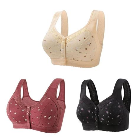 Smihono 3 Pack Womens Breathable Cool Lift Up Air Braseamless Wireless