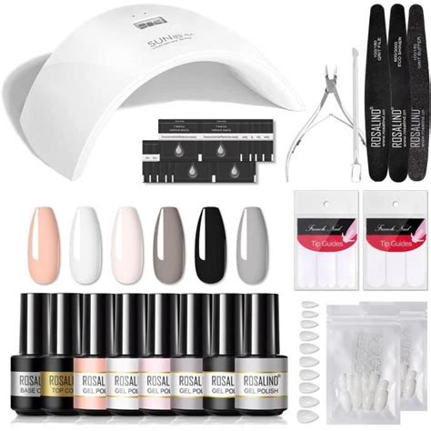 Couleurs Vernis Semi Permanent Blanc Nude Noir Gris Ongle Gel UV LED Lampe Base Coat Top
