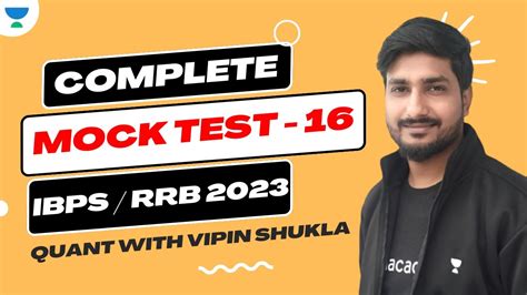 Complete Mock Test Part 16 IBPS RRB PO Clerk Vipin Shukla YouTube