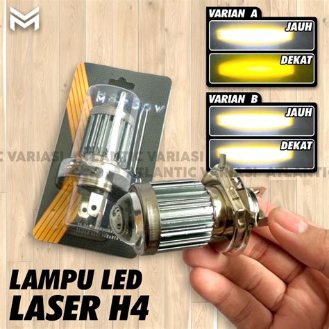 Jual LAMPU LED H4 BOHLAM H4 ATAU LAMPU LED LASER H4 HEADLAMP HIGH LOW