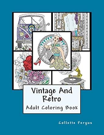 Amazon Vintage Retro Coloring Book 9781539779278 Fergus