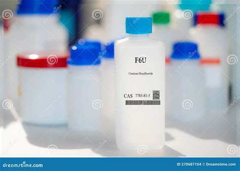 F6U Uranium Hexafluoride CAS 7783-81-5 Chemical Substance in White ...