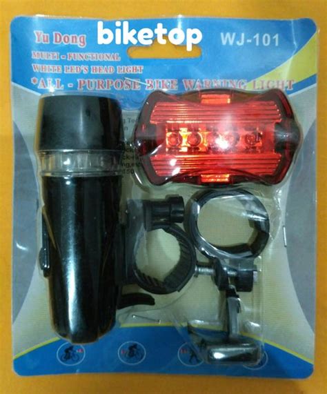 Jual Paket Lampu Sepeda Depan Belakang MTB Fixie Sepeda Lipat Di Lapak