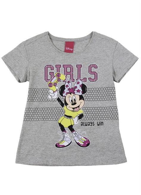 Blusa Em Meia Malha Glitter Cinza Disney By Cativa