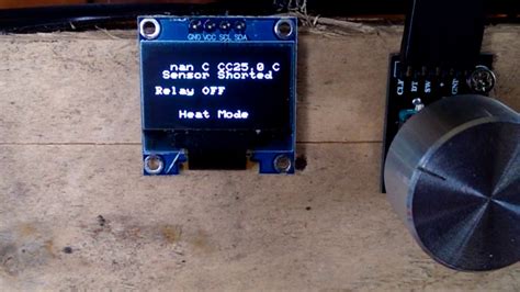 Oled Thermostat Rotary Encoder Arduino Youtube