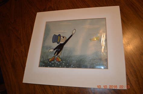 Jiminy Cricket And Tinkerbell Production Cel 1871793546