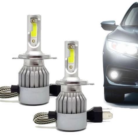 Farol L Mpada Automotiva Carro Kit Super Led Par H H H H H H H