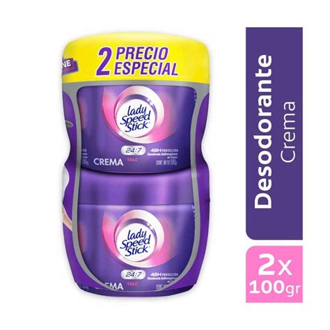 Desodorante En Crema Lady Speed Stick Talc Pote X Gr X Unidades