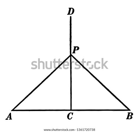 Image Showing Perpendicular Bisector Triangle Extended Stock Vector (Royalty Free) 1361720738 ...