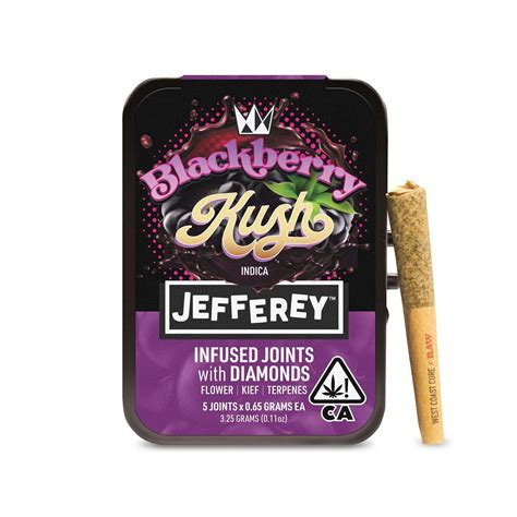 Blackberry Kush Jefferey Infused Joint G Pack West Coast Cure