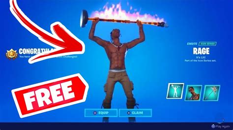 HOW TO GET TRAVIS SCOTT MIC RAGE IN FORTNITE FREE TRAVIS SCOTT EMOTE