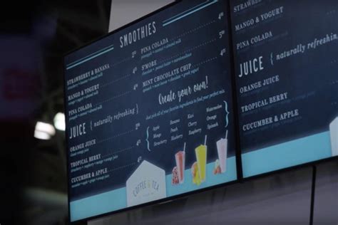 Retail Digital Signage Digital Menu Boards Samsung Business Us