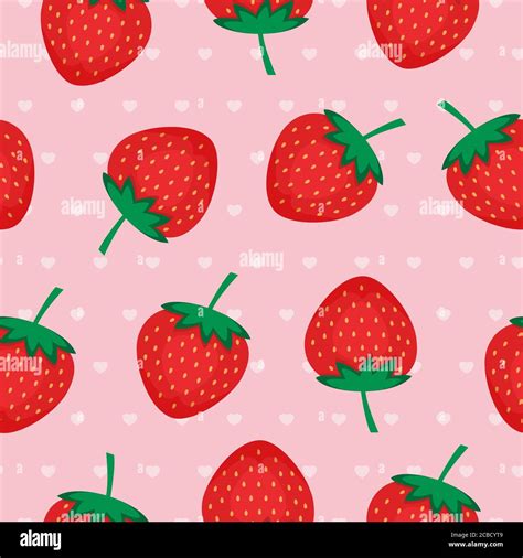 Motif Fraise Rouge Banque D Images Vectorielles Alamy