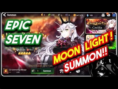 Epic Seven Moonlight Summon Books Youtube