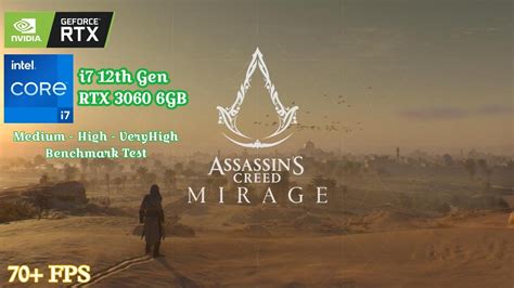 Assassin S Creed Mirage Rtx I Th Gen Medium High Very