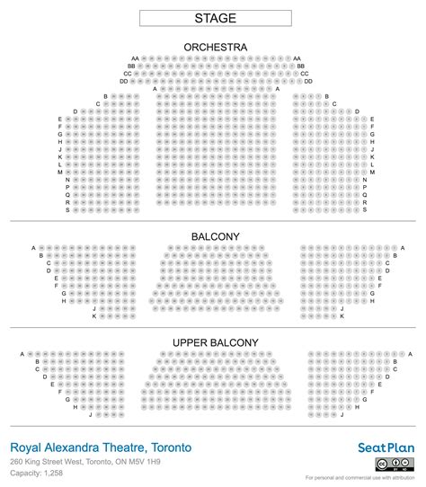 Royal Alexandra Theatre Seating Chart