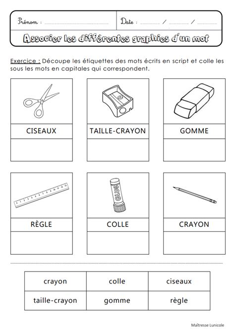 La Correspondance Entre Les Lettres En Capitales En Script Et En