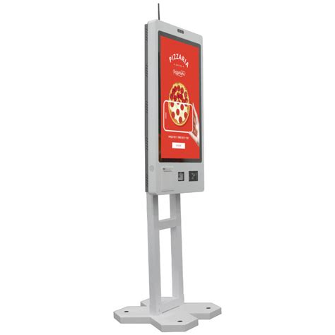 Capacitive Touch Screen Restaurant Ordering Kiosk Machine Self Service